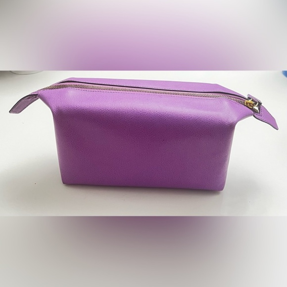Purple Celine Makeup Pouch, Cosmetic Bag